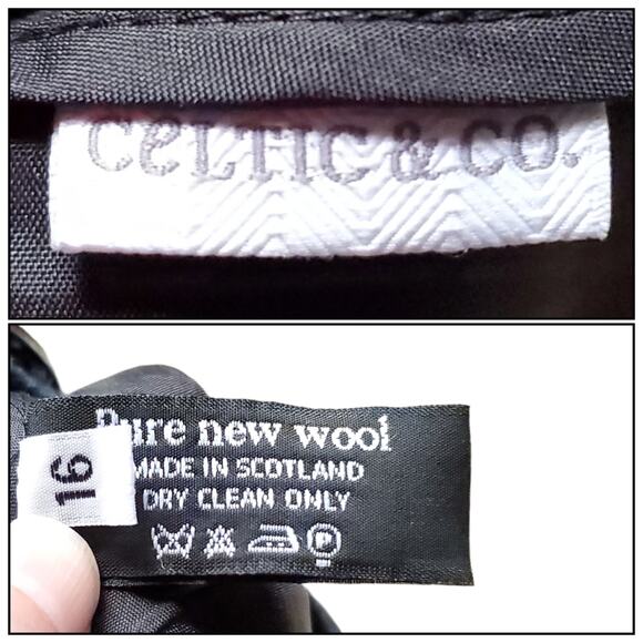 Celtic & Co. The Celt Kilt Blue Wool Skirt Made In Scotland Buckle Detail Sz 16 - Picture 10 of 10